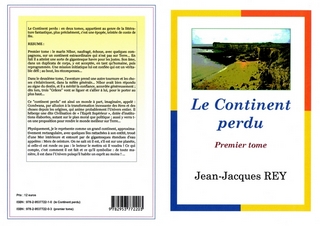 couverture du livre, Le Continent perdu, tome 1
