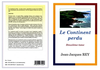 couverture du livre, Le Continent perdu, tome 2