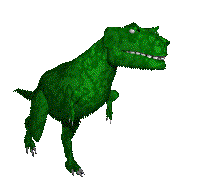 illustration avec reptile vert, du groupe dinosaures, thérapode du genre allosaure