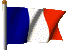 drapeau français sur hampe