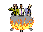 illustration avec trois personnages cuisant dans une marmite