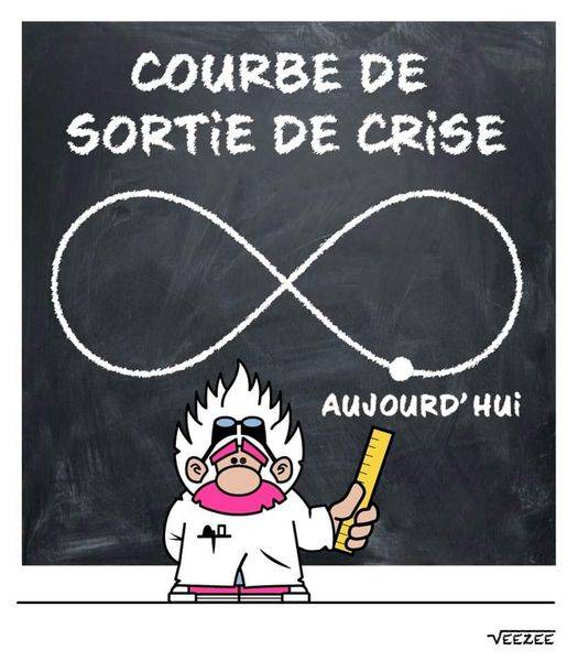 Image humoristique sur sortie de crise.