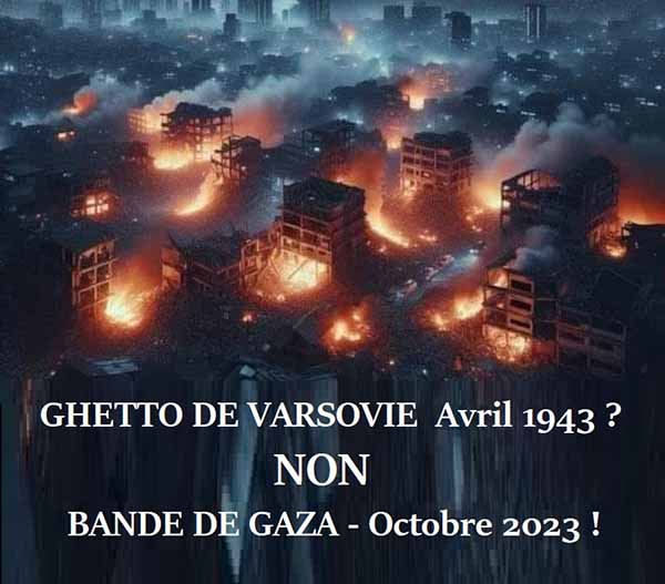 Image symbolique de la destruction de Gaza.