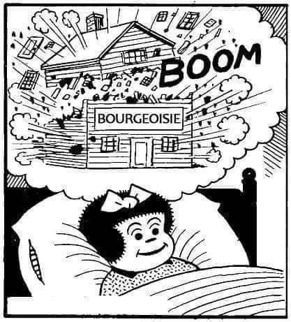 Image symbolisant d�testation de la bourgeoisie.