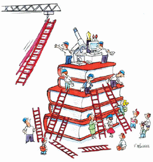 Image symbolisant multiplication des contraintes pour les �crivains.