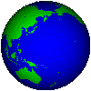 globe terre vert et bleu, symbole pour l'écologie