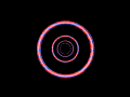 illustration par dilations de cercles hypnotiques