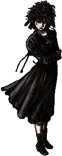 symbole-2_le-proces, femme au vent en robe noire