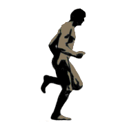 Image animée d'un coureur à pied en plein effort.